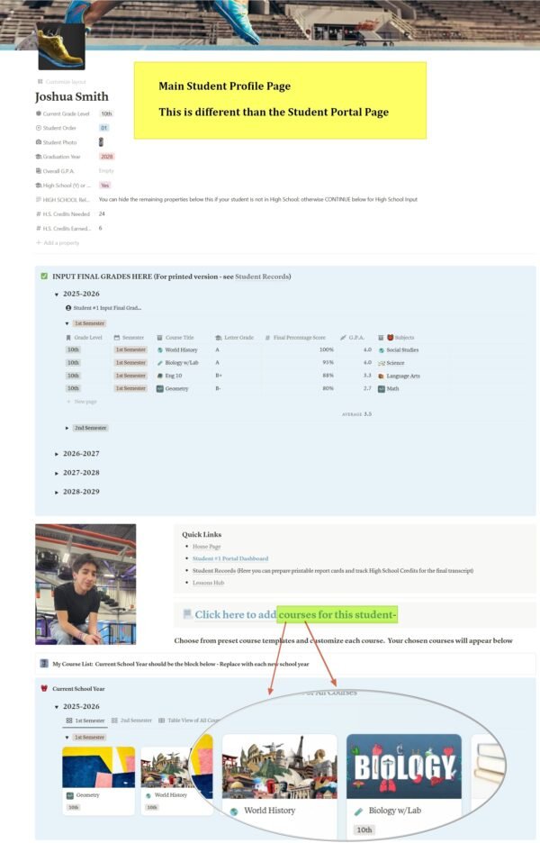 The Savvy Homeschool Digital Planner Template
