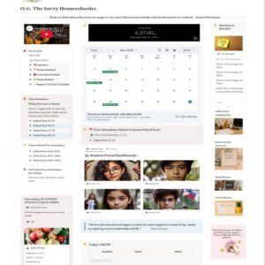 The Savvy Homeschool Digital Planner Template